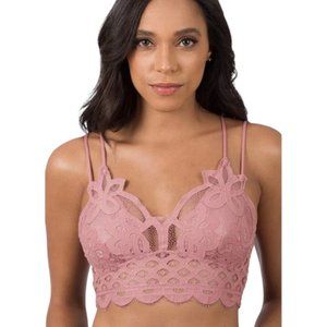 Crochet Lace Bralette with Bra Pads